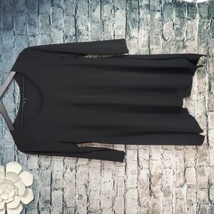 Lior Paris | Gypsy Goth Black Asymmetrical Back Tunic Top
